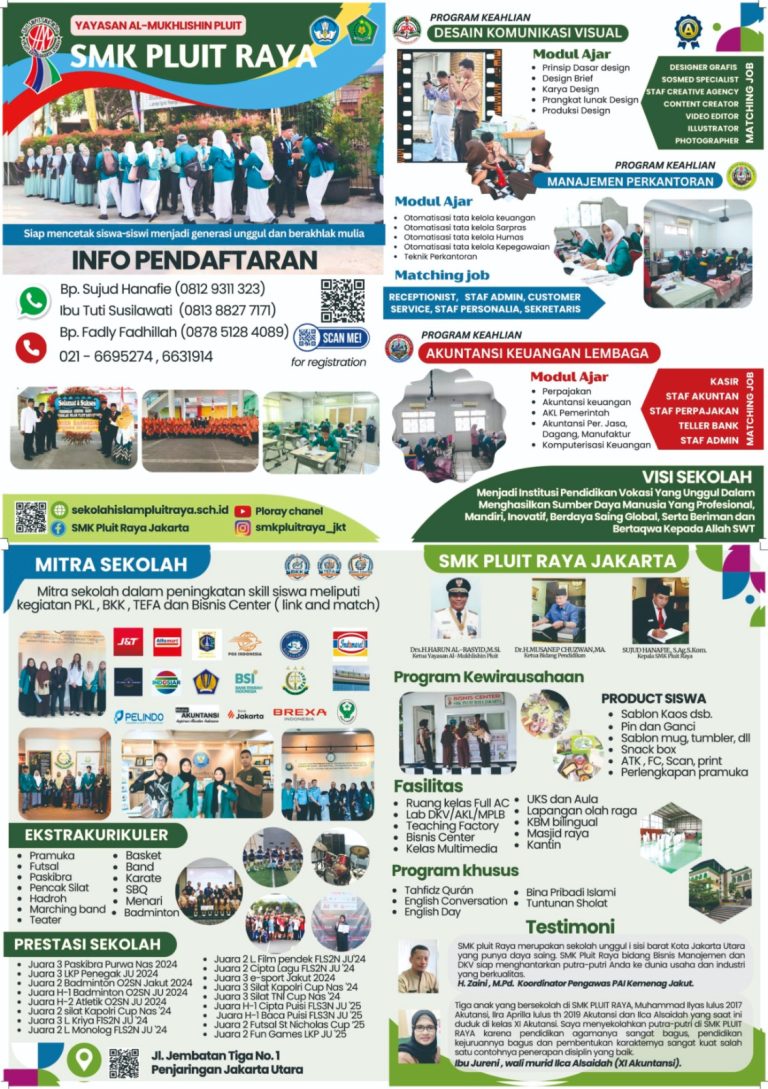 brosur smk pluit raya jakarta - new